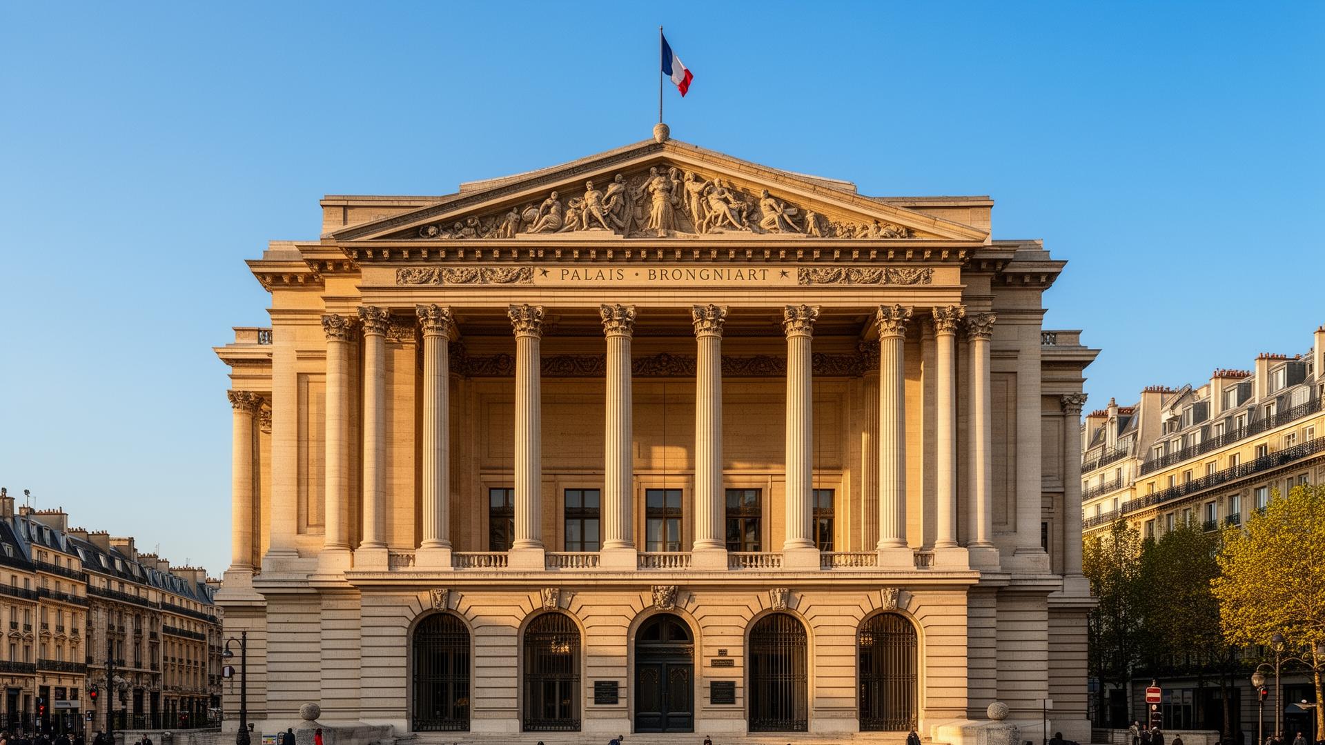 Palais Brongniart, ancienne Bourse de Paris — symbole de l'architecture institutionnelle du capitalisme français