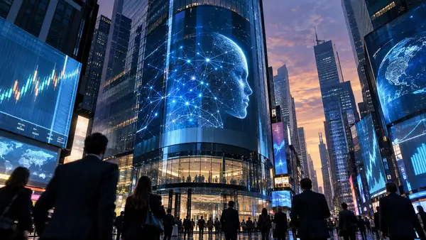 Illustration du projet d’introduction en Bourse d’Anthropic au Nasdaq