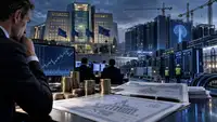 Marchés financiers européens, obligations et piles de pièces face à un immense datacenter d’intelligence artificielle, illustrant la concurrence croissante entre financement de l’IA et dette des États.