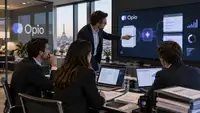 Équipe financière utilisant la plateforme d’intelligence artificielle Opio pour analyser des documents, comptes et données dans le cadre d’une due diligence financière et d’une opération de fusion-acquisition.