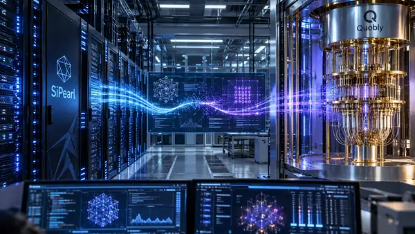 SiPearl Quobly calcul : intégration d’un CPU et d’un ordinateur quantique