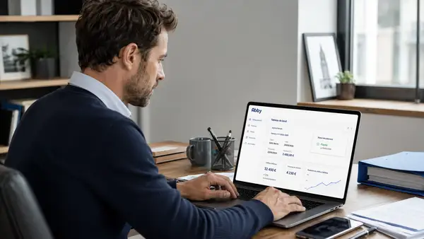 Interface du logiciel Abby facturation électronique pour la gestion des devis et factures certifiées.