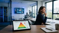 Infographie sur la classification des risques et la conformité AI Act PME pour les entreprises françaises.