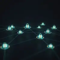 Illustration d'un cadenas numérique protégeant un réseau d'entreprise, symbolisant l'implémentation d'une Architecture Zero Trust pour sécuriser les accès nomades des PME.