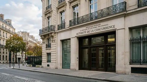 Illustration symbolisant la régulation de l'autorité de la concurrence sur les agents IA pour les PME.