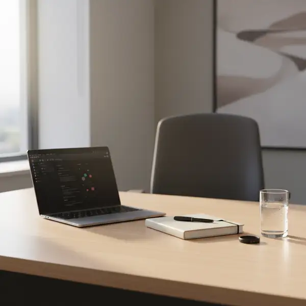 Un entrepreneur souriant et énergique, symbolisant la performance cognitive et le bien-être grâce au biohacking, avec des éléments visuels évoquant le sommeil réparateur.