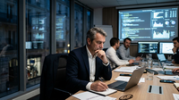 Équipe de direction en pleine simulation de crise avec le BlueSecure serious game.