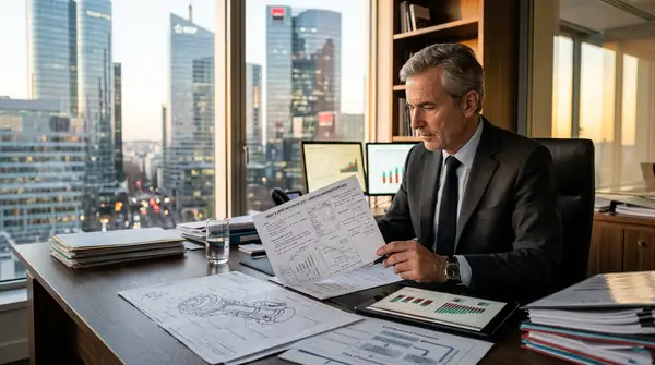 Illustration d'une loupe examinant des documents financiers avec le logo de la DGFiP et la mention CIR 2026, symbolisant le contrôle accru et l'optimisation nécessaire pour le Crédit d'Impôt Recherche.
