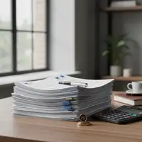 Documents financiers et calculatrice symbolisant la réforme des cotisations sociales des indépendants en 2026 et les nouveaux plafonds URSSAF.