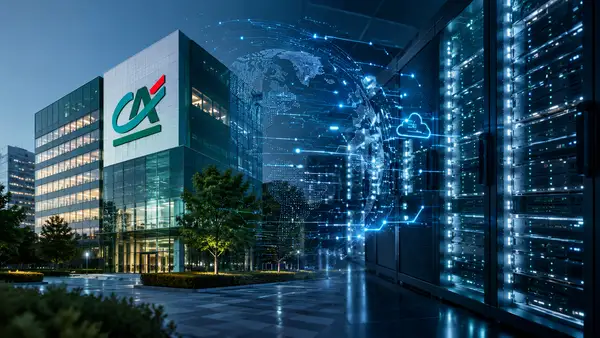Crédit Agricole investit 500 millions d’euros dans une infrastructure d’intelligence artificielle sécurisée et souveraine. Source de l’image : générer par Entreprisma