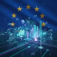 Illustration conceptuelle montrant des flèches de données circulant entre des icônes d'objets connectés et des PME, symbolisant l'impact du Data Act 2026 sur le partage des données IoT.