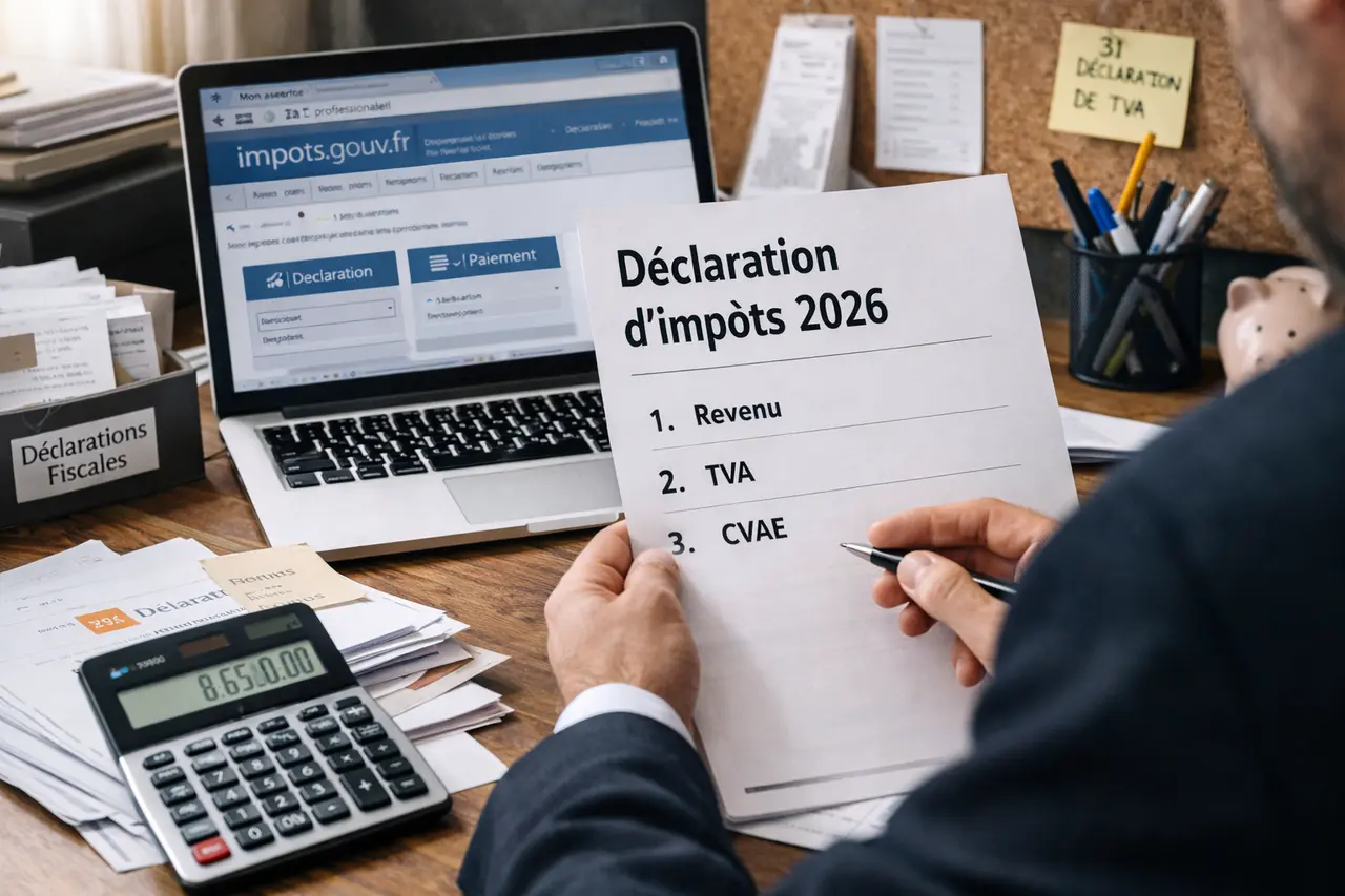 Graphique illustrant l'évolution des tranches d'impôts 2026 et l'impact sur le revenu net des entreprises et salariés.