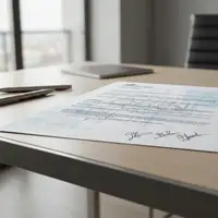 Illustration d'une main tenant un document de brevet, avec des symboles d'euros et d'horloge, représentant les coûts et délais pour déposer un brevet en France et en Europe pour les PME.