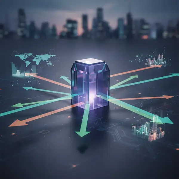 Une image représentant la stratégie de diversification d'activité d'une PME en 2026 vers de nouveaux marchés adjacents, symbolisant la croissance et l'innovation.