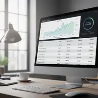 open banking PME — Illustration de mains connectées via des icônes numériques, symbolisant l'interconnexion des données