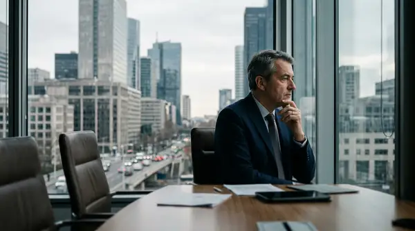 Graphique illustrant la tension entre le ralentissement du PIB et l'inflation en économie française, avec des flèches symbolisant la pression sur les PME.