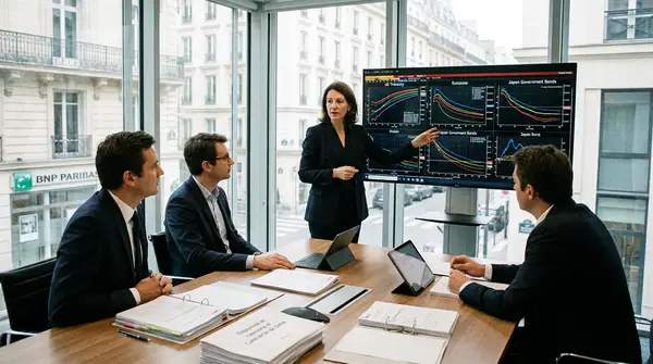 Graphique illustrant le sujet : hausse mondiale des taux obligataires