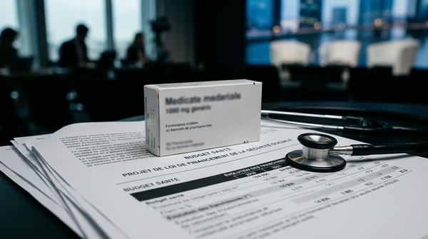 Sébastien Lecornu présentant son plan d'économies Franchises médicales pour le budget 2026.
