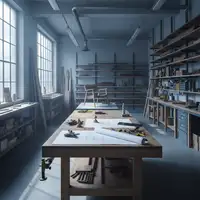 Julien Mercier, fondateur d'Atlantique Design, souriant dans son atelier de mobilier, illustrant comment stabiliser une entreprise saisonnière.