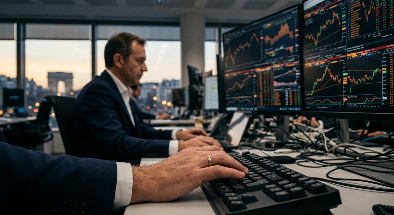 Illustration d'une onde de choc ou d'un tremblement de terre symbolisant l'impact de l'acquisition de Moneris par Francisco Partners sur le secteur de la Fintech française et européenne.