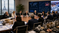 Ministres du G7 en réunion à Paris, symbolisant les discussions sur le durcissement du commerce mondial et ses conséquences pour les PME.