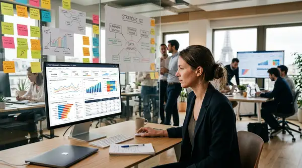 Interface de la Google Search Console affichant les statistiques de trafic des réseaux sociaux.