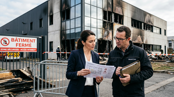 Dirigeant organisant la reprise d’activité après les Incendies 2026