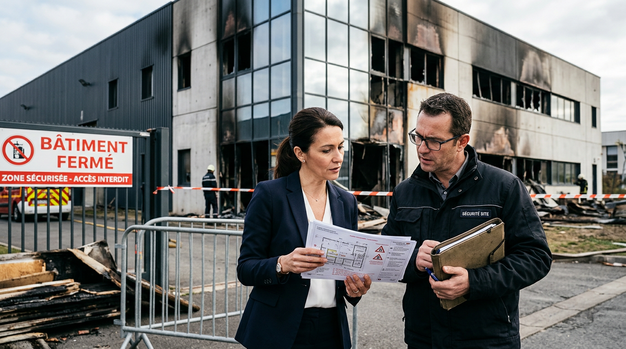 Dirigeant organisant la reprise d’activité après les Incendies 2026