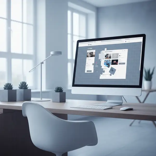 Illustration d'une interface utilisateur dynamique et personnalisée par l'Intelligence Artificielle, symbolisant l'Interface Générative Commerce.