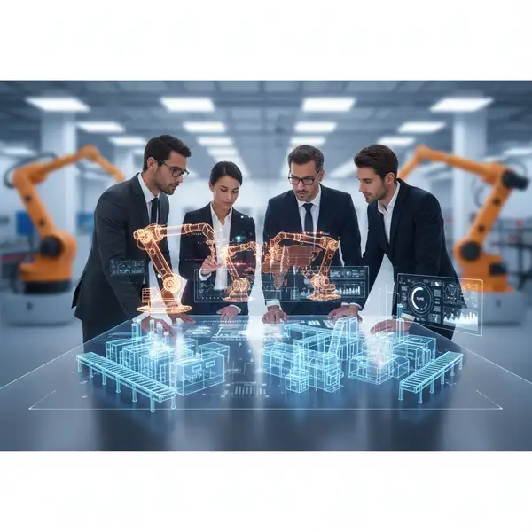 Illustration : Jumeaux numériques en PME : cas d'usage et ROI manufacturier