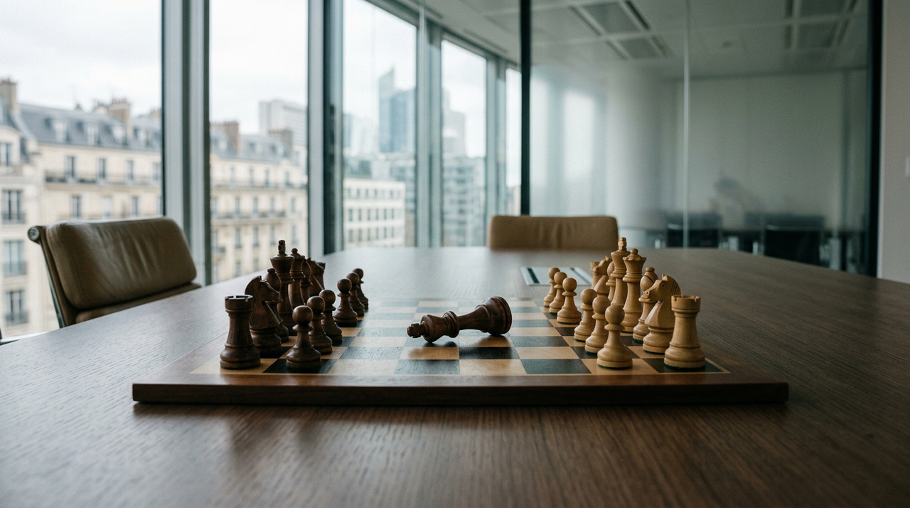 Manager en réunion PME illustrant le management bienveillant équilibré entre empathie et performance.