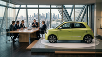 La Nouvelle Renault Twingo électrique, une citadine compacte et abordable, produite en Slovénie pour le marché européen.