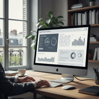 Illustration d'une intelligence artificielle (IA) symbolisée par un cerveau numérique et des rouages, interagissant avec des documents juridiques, représentant l'IA juridique legaltech au service des PME.