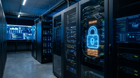 Serveurs sécurisés illustrant la protection des données et la résilience numérique en entreprise.
