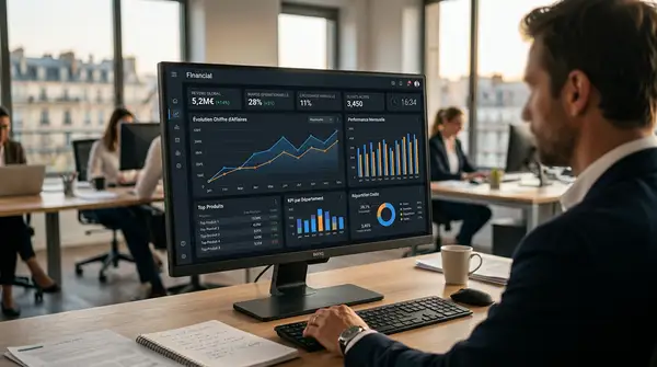 Interface de gestion Qonto comptabilité et Acasi pour les dirigeants de PME.