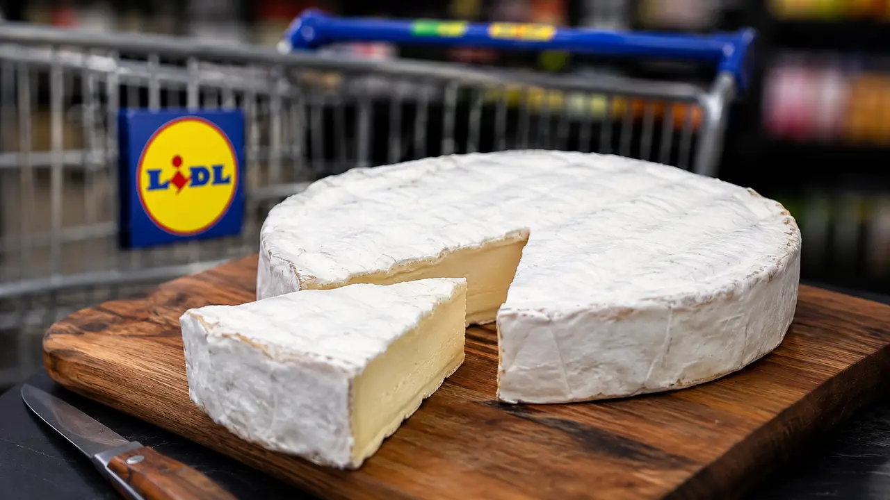 Petit Brie Chêne d’Argent vendu chez Lidl, concerné par un rappel produit après détection de Listeria monocytogenes, illustré devant un magasin Lidl.