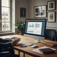 Illustration d'une main activant un interrupteur 'ON' pour symboliser la réactivation de clients inactifs, avec des graphiques de croissance en arrière-plan, représentant le succès d'une stratégie de relance clients inactifs.