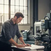 Illustration d'un repreneur analysant des documents financiers, symbolisant les défis de financement pour une reprise PME 2026.